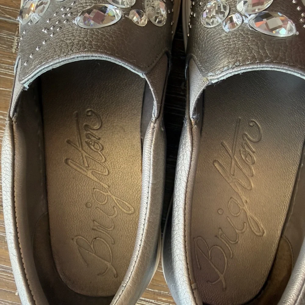 Brighton Metallic Embellished Sneakers - Picture 4 of 4